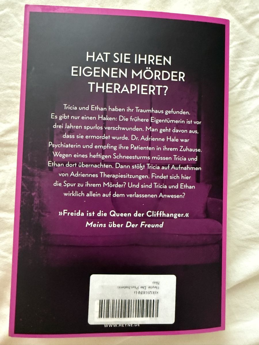 Bücher: Die Psychiaterin - Freida McFadden – Gebraucht aus Gossau SG von laura_dema 1