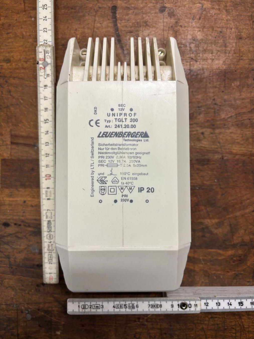 Elektronikbauteile: Transformatuer Leuenberger 12V 200VA – Gebraucht aus Cormondrèche von Jeff66