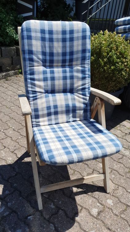 6 Teak Holz Gartenstühle Kaufen auf Ricardo