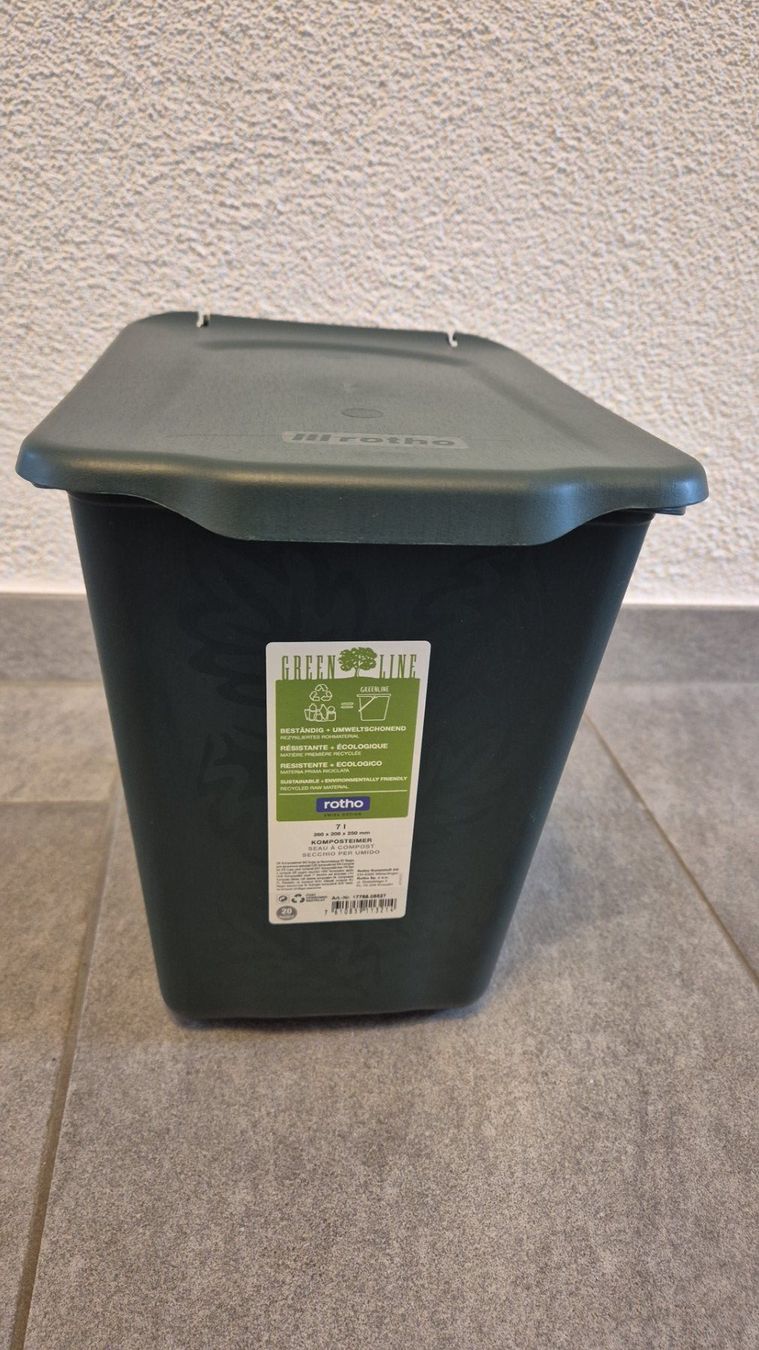 Rotho Cestini per rifiuti: Rotho Kompost-Eimer Greenline 7 l – Nuovo (secondo la descrizione) da Abtwil SG venduto da Delfine5 2