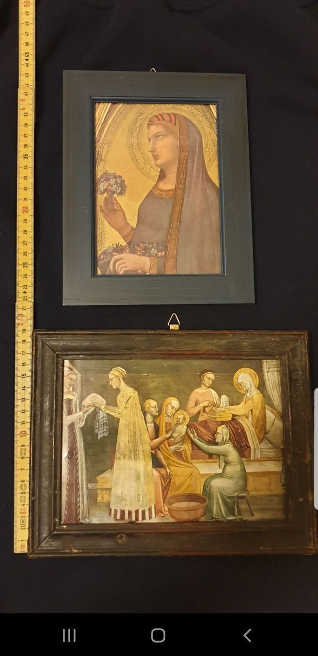 Dipinti: 2 christliche Kunstdrucke m. Holzrahmen – Usato da Staufen venduto da jasminm01 1