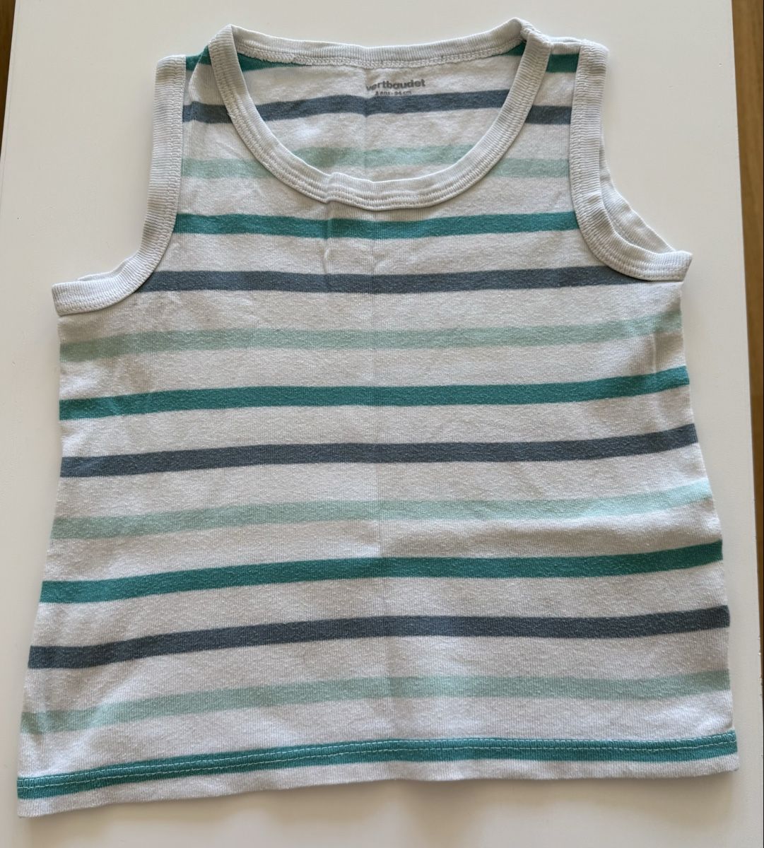 Camicie, T-shirt & Polo: Vertbaudet - Débardeur rayé, taille 3 ans / 94cm – Usato da Genève venduto da valmath