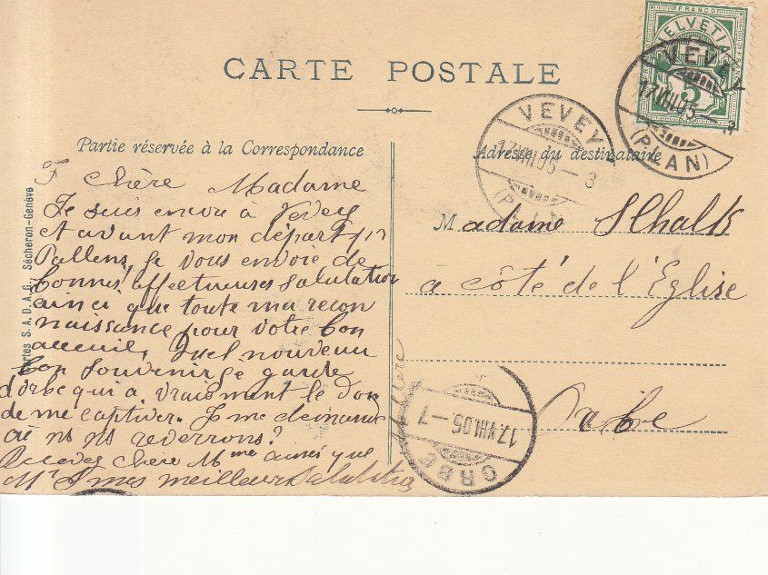 Cartoline postali: Genève 1905 – Usato da Bürglen TG venduto da StampGraf 1