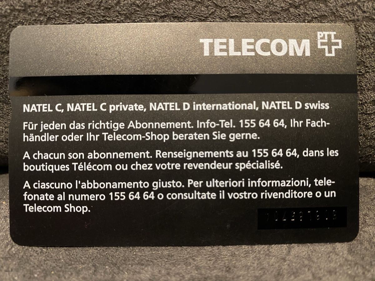 Schede telefoniche: P-taxcard – Usato da Lausanne venduto da babacard10 1