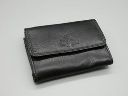 Portemonnaie/Geldbeutel, Vera Pelle/Italy, Leder/schwarz/NEU