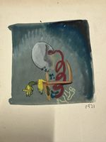Aquarelle sur papier attribué à Xavier Fiala,Suisse,1931.