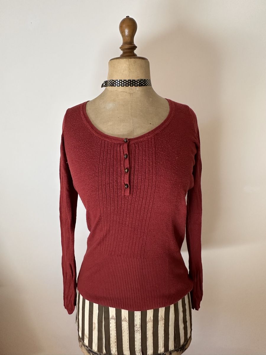 Kookai Maglioni & Felpe: Kookai Strickpullover, Gr. 1, Rostrot – Usato da Bern venduto da Noeci