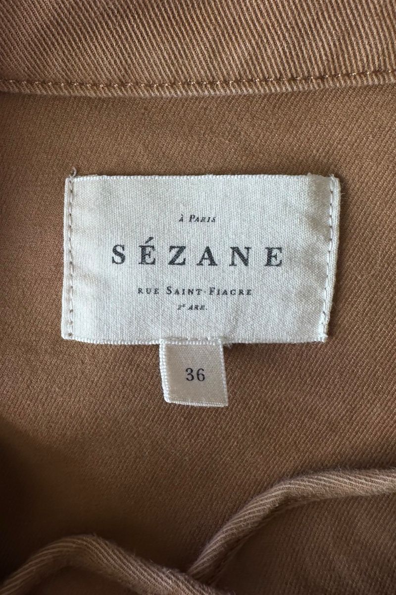 Sezane Robes: Sézane 36 Robe babydoll coton bio camel - Comme neuve – D'occasion à Genève par Frippop 3