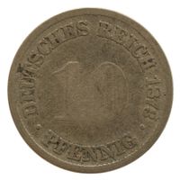 Deutschland Kaiserreich 10 Pfennig 1873 G