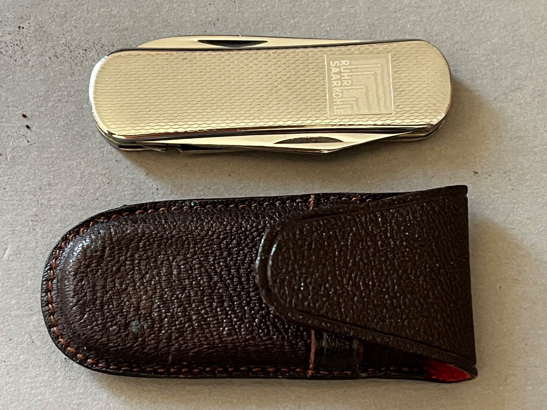 Solingen Coltelli tascabile: Sackmesser OMEGA Solingen 58 mm - mit Etui – Usato da Zürich venduto da FV.vintage 6