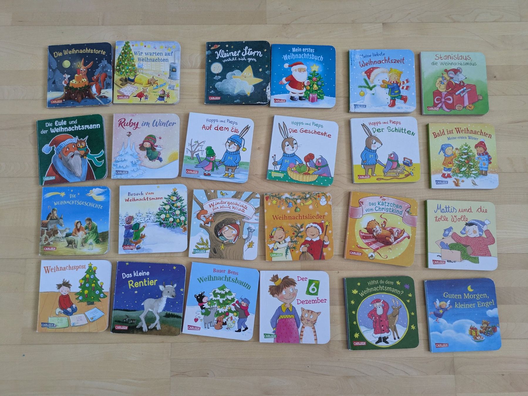 Bücher: 24 Kartonbüchlein Weihnachten – Gebraucht aus Bern von macsandra