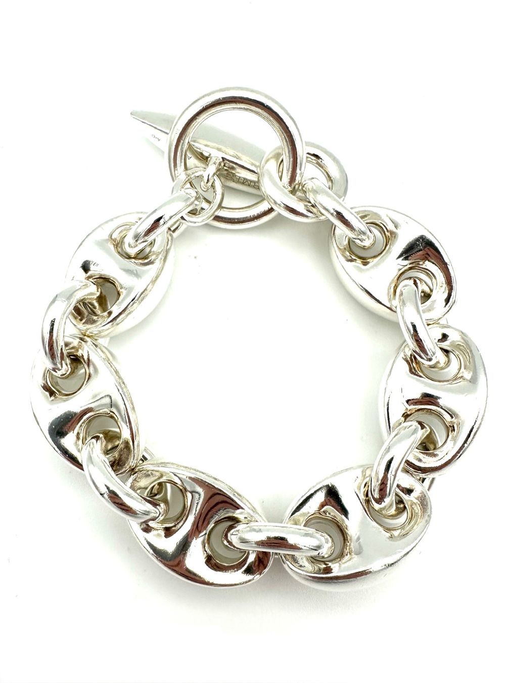 Hermès Bracciali & Braccialetti: HERMES. Collection "Neptune", rare bracelet argent 202g – Usato da Renens VD venduto da Diademe.sarl 2