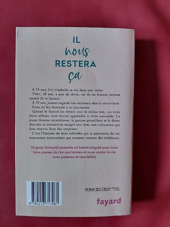 Bücher: Virginie Grimaldi - Il nous restera ça - – Gebraucht aus Vouvry von Fripon6 1