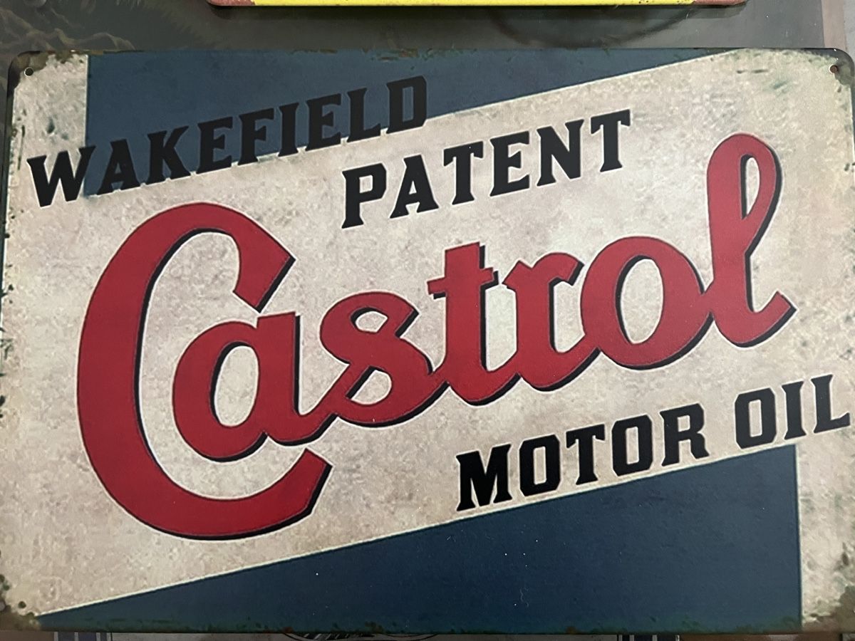 Insegne: Shell & Castrol Blechschilder! – Nuovo e nell'imballaggio originale da Mellingen venduto da Oelquelle 1