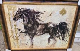 Movingsbild Pferd Kunst mit Rahmen für Ihr Heim 🐴