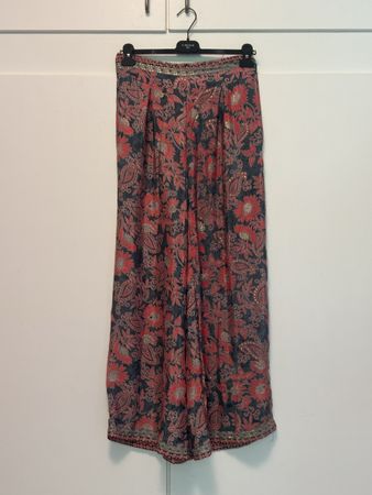 Sommerliche Seidenhose mit Paisley-Print, Gr. M, neuwertig