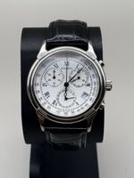 M-Watch Chronograph Uhr Herrenchronograph Weiss Lederband 