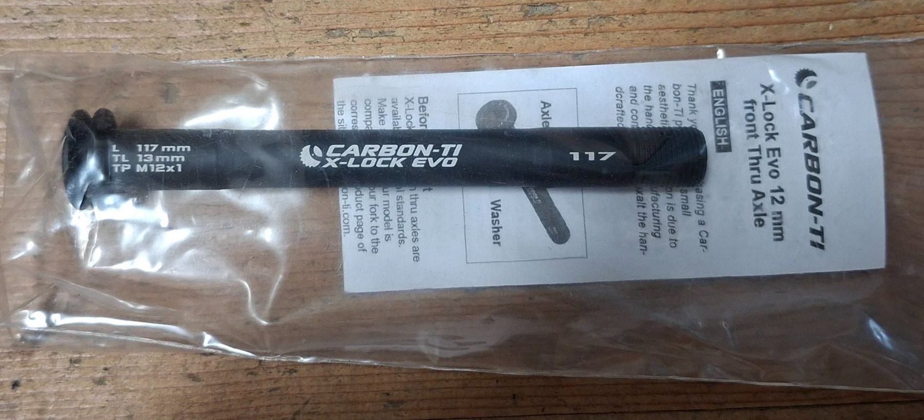 Pezzi di ricambio: Carbon Ti X-Lock Evo Achse 117mm – Nuovo e nell'imballaggio originale da Liestal venduto da Schaf5