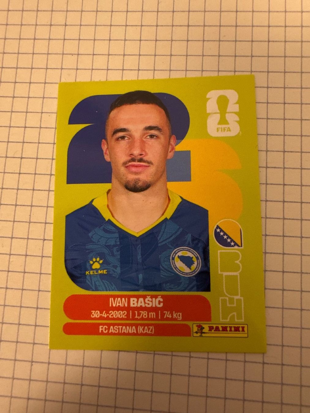 Panini Cartes à collectionner: Panini Sticker WM 2026, BIH 12 Ivan Basic – Neuf (Voir description) à Winterthur par mathis-spielsteine