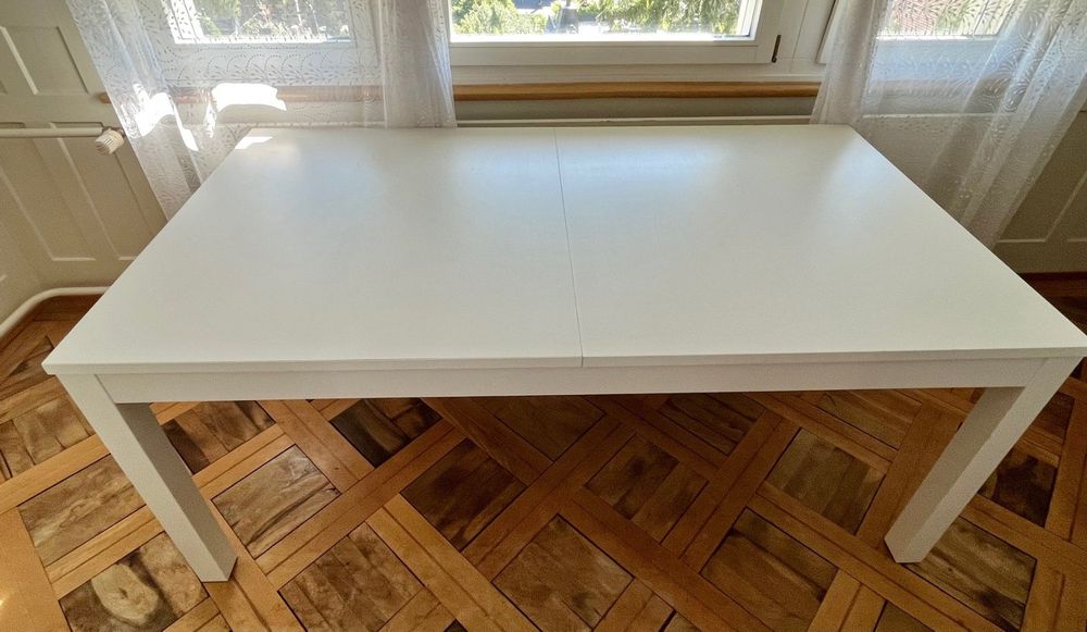 Ikea weisser ausziehbarer Esstisch Kaufen auf Ricardo
