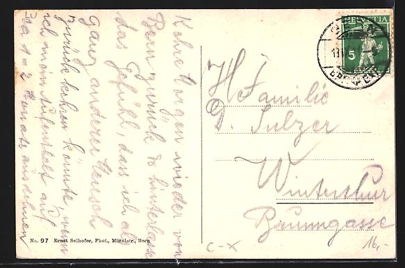 Cartoline postali: Bern, Krankenpension Victoria (Sanatoriu – Usato da Berlin venduto da bartko-reher 1