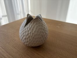 Vase beige NEU Deko