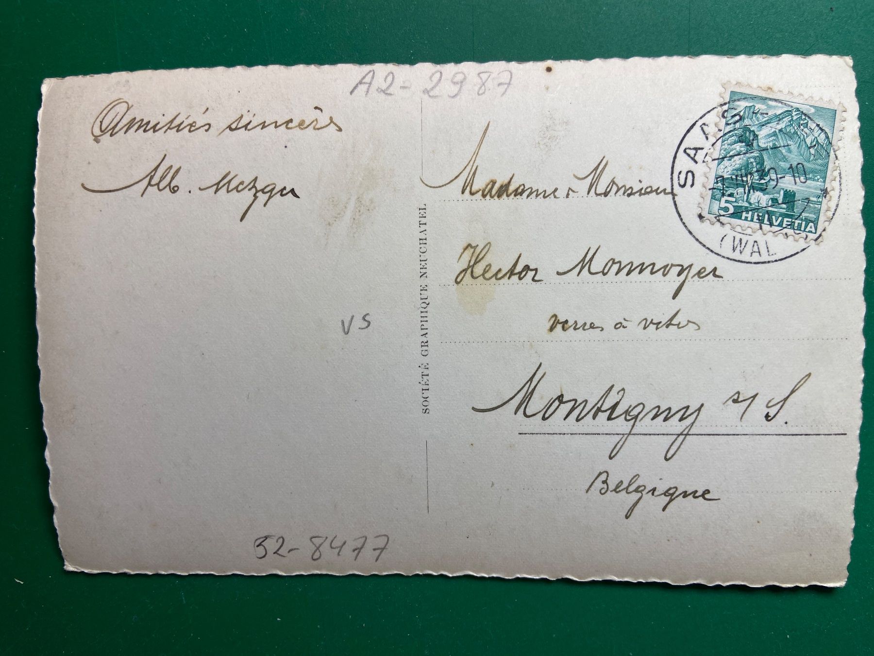 Cartes postales: Saas Fee – D'occasion à Steg VS par _vinci_ 1