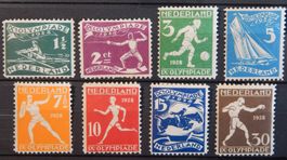 Niederlande Kat. 205-212 * 1928 Kat. 100 Euro