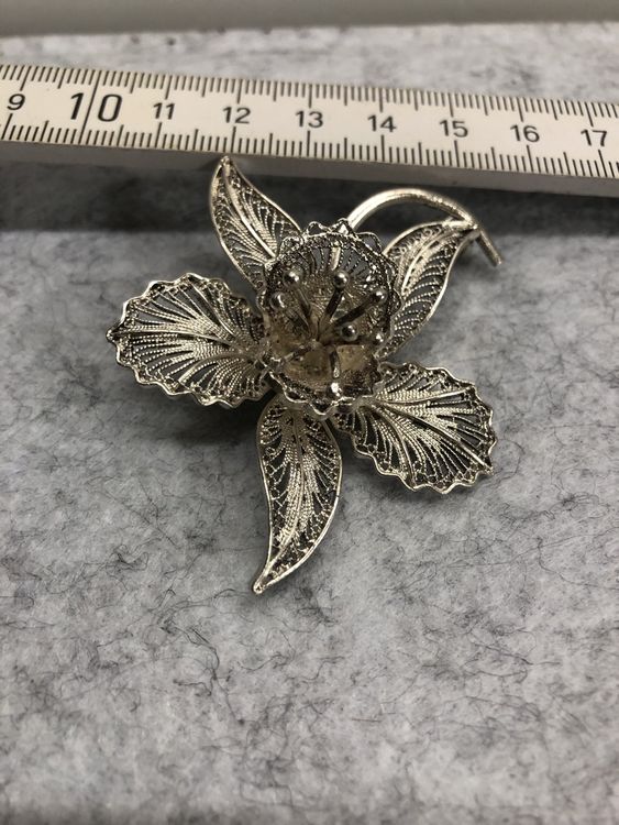 Stylische Orchideen Brosche Aus Legierung - Eleganter Blumen Pin Für Damen & Herren