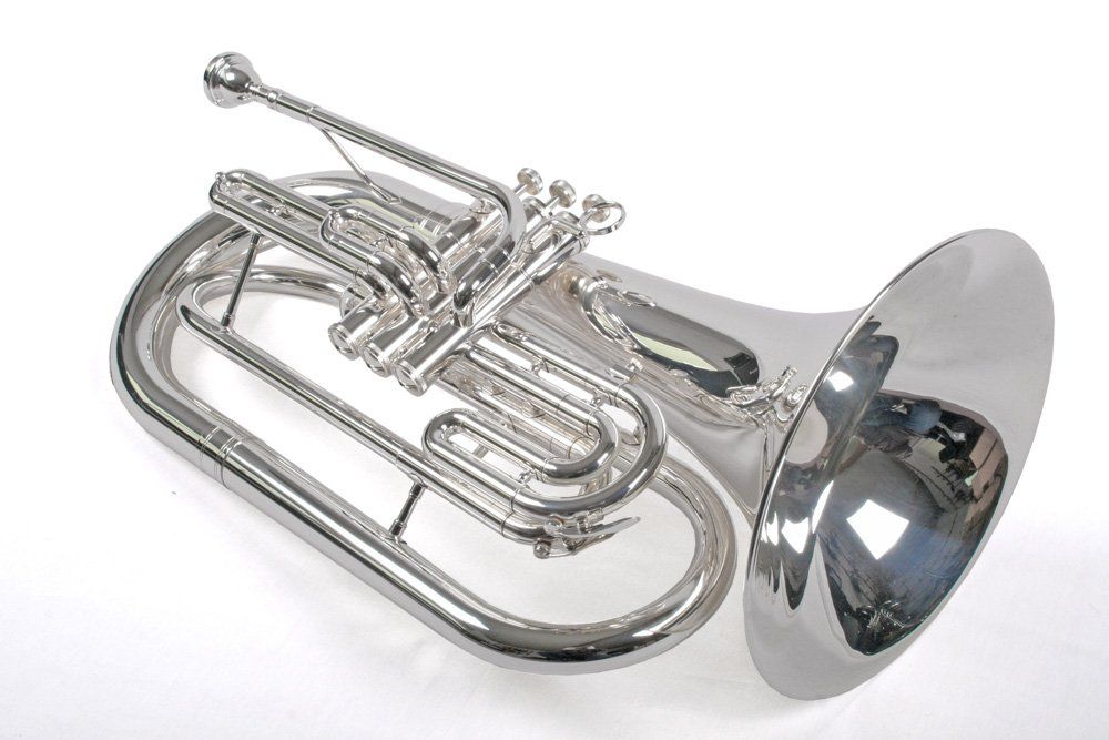 Karl Glaser Strumenti musicali: Hochwertiges Euphonium, Bb, Monel Ventile, versilbert – Nuovo e nell'imballaggio originale da Lostallo venduto da Guddah78