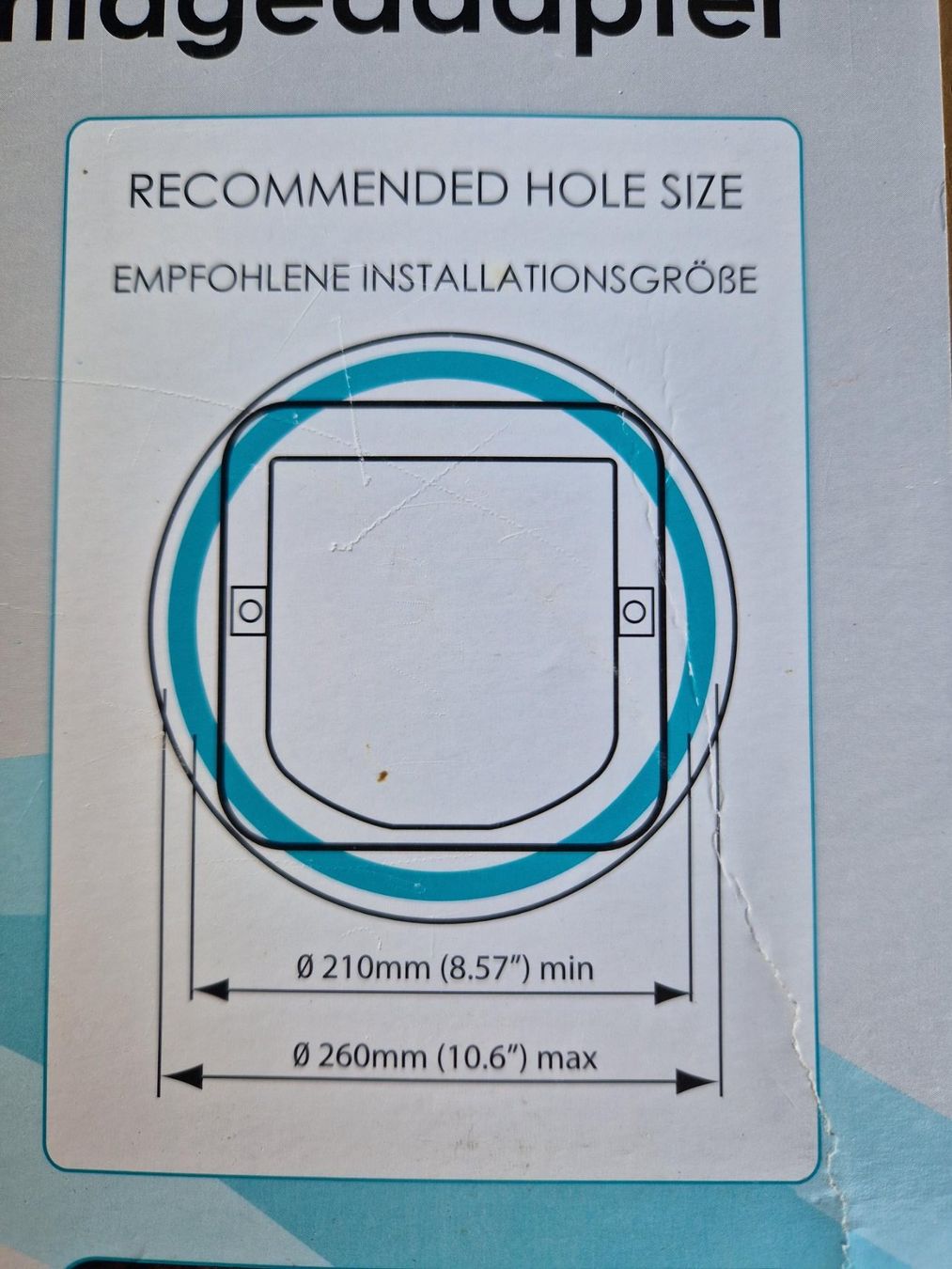 Gattaiole: Adaptateur montage chatière SureFlap. – Nuovo (secondo la descrizione) da Gryon venduto da dra_qxh2 3
