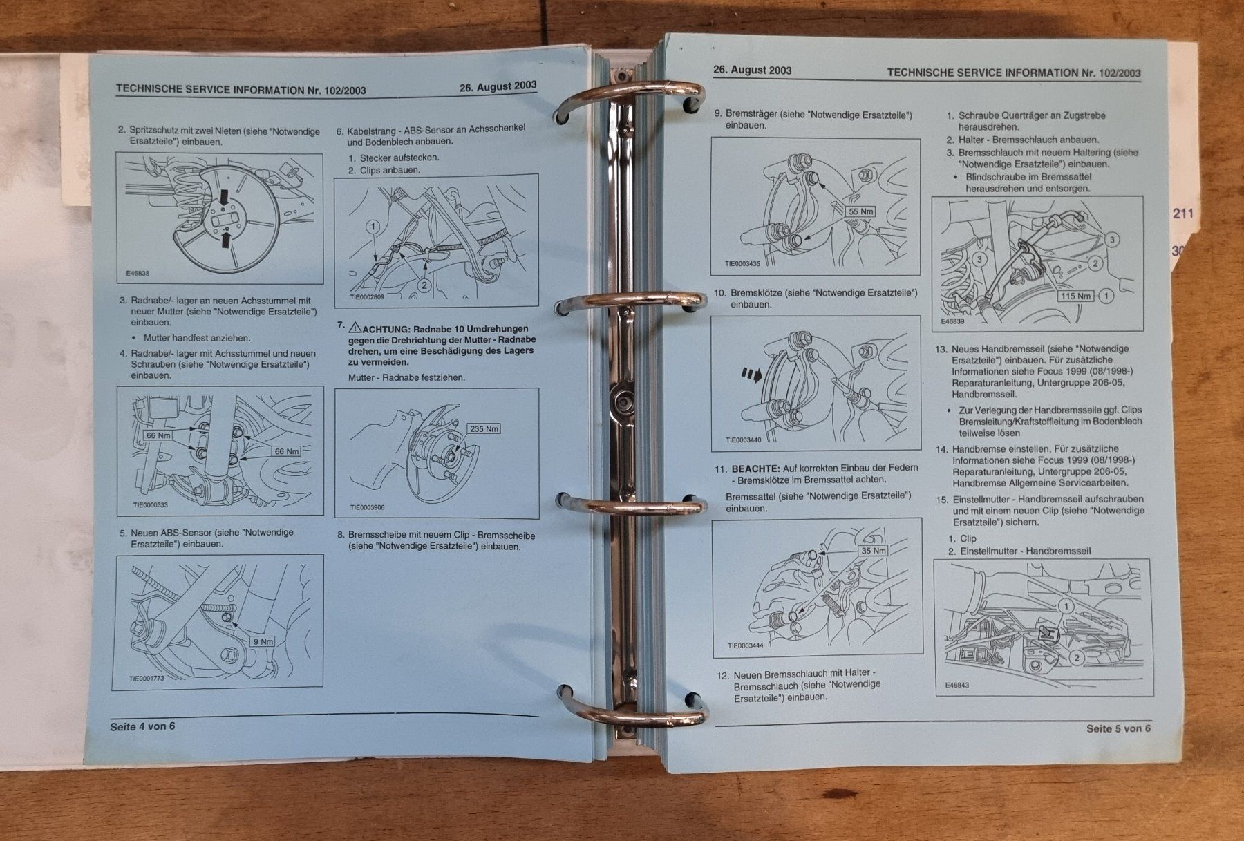 Libri: Ford: Technische Service Info 2003 -Top Werkstatthandbuch – Usato da Aristau venduto da daniel_s_1 4