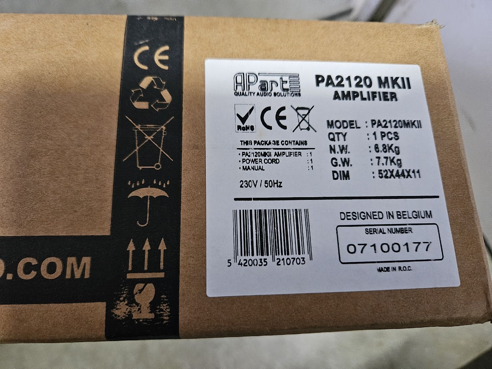 Amplificateurs: Apart PA-2120 MK2 – Neuf avec emballage d'origine à Diepoldsau par Knochen 1