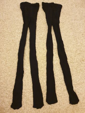 Collants noirs 20 Den, taille 38, comme neufs, 2pièces