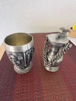 Zinnkrug und Zinnbecher 95% Zinn
