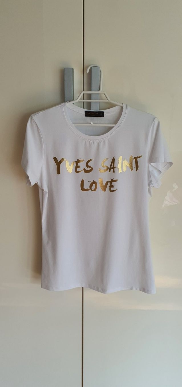 T-shirt: Yves Saint T-shirt – Nuovo (secondo la descrizione) da Basel venduto da Kristal4 1