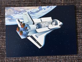 1 Stück Postkarten Helvetia PTT 1981 Space Shuttle NEU