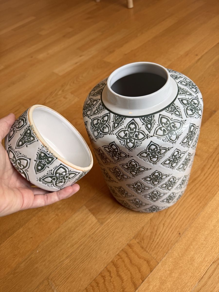 Vasi & Recipienti: Vase mit Muster und Deckel, Keramik, Neu – Nuovo (secondo la descrizione) da Bern venduto da tan_djs5 4