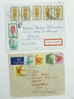BELGISCH CONGO - 2 Briefe 1952 / 1955 in die Schweiz - MiF