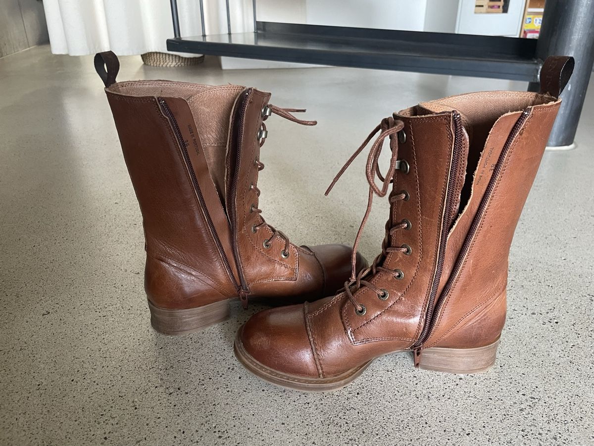 Scarpe da donna: TENPOINTS Damenstiefel Gr. 38 - braun – Nuovo (secondo la descrizione) da Basel venduto da Borvia 1