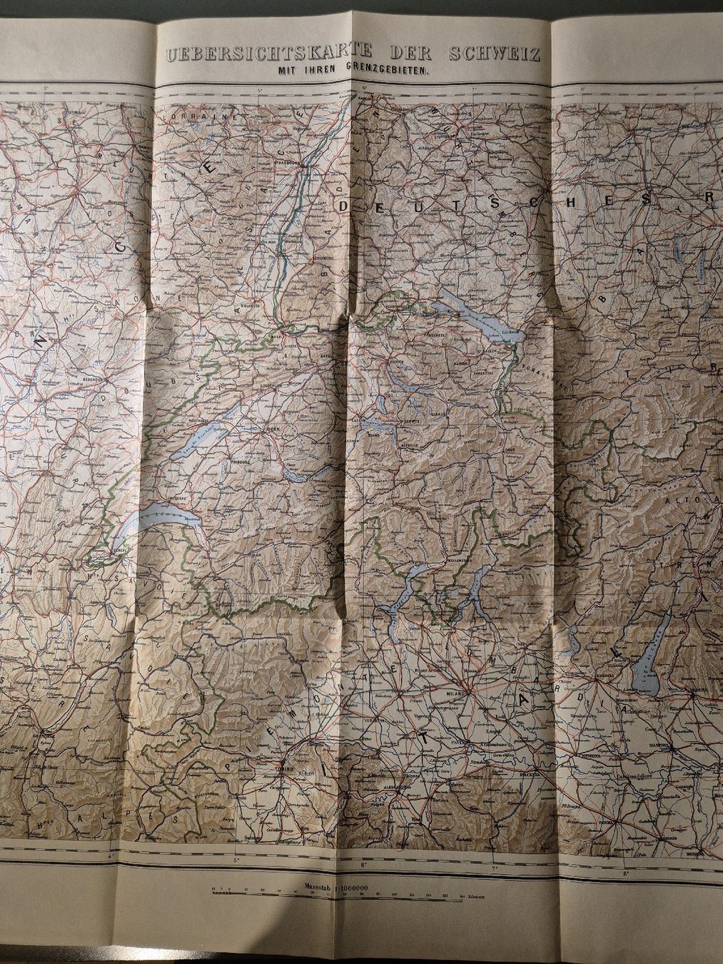 Cartine & Atlanti: Carte d'ensemble de la Suisse 1943 – Usato da La Sarraz venduto da Pelletf 1