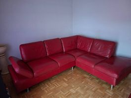 Leder Eckcouch