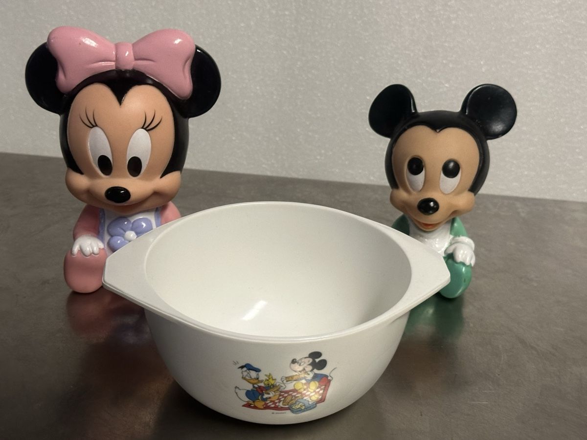 Disney Statuette: Micky Maus Schüssel Disney Babies Figur  Set – Usato da Deitingen venduto da Himhip