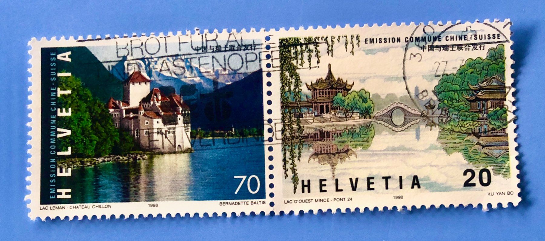 Tutti i francobolli: Nr.958/959 mit Stempel 1998    – Usato da Aarau venduto da Billa007