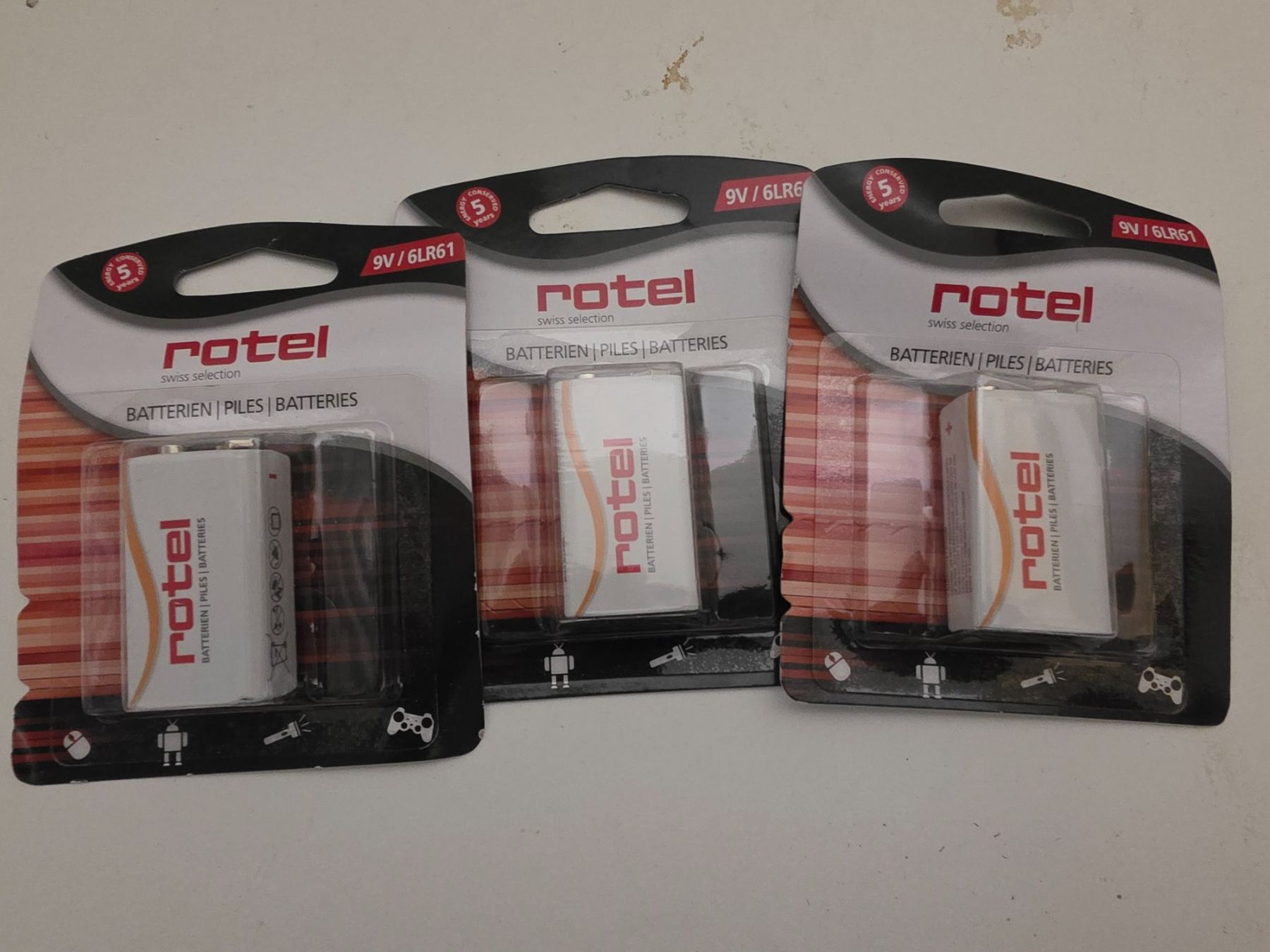 Akkus & Batterien: Batterien 9V Bolck. 3Stk. – Neu und originalverpackt aus Thun von Beas-Allerlei