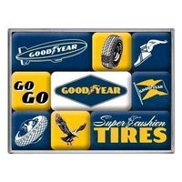 9-TLG MAGNET-SET-GOODYEAR-LOGOS