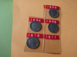 Schweiz 1899-1910,  Serie  5-Räppler