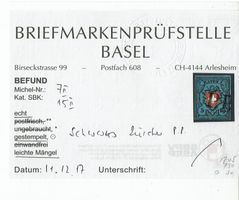 RAYONI  <526 5RP 15II mit S ZURCHER P.P. BEFUND