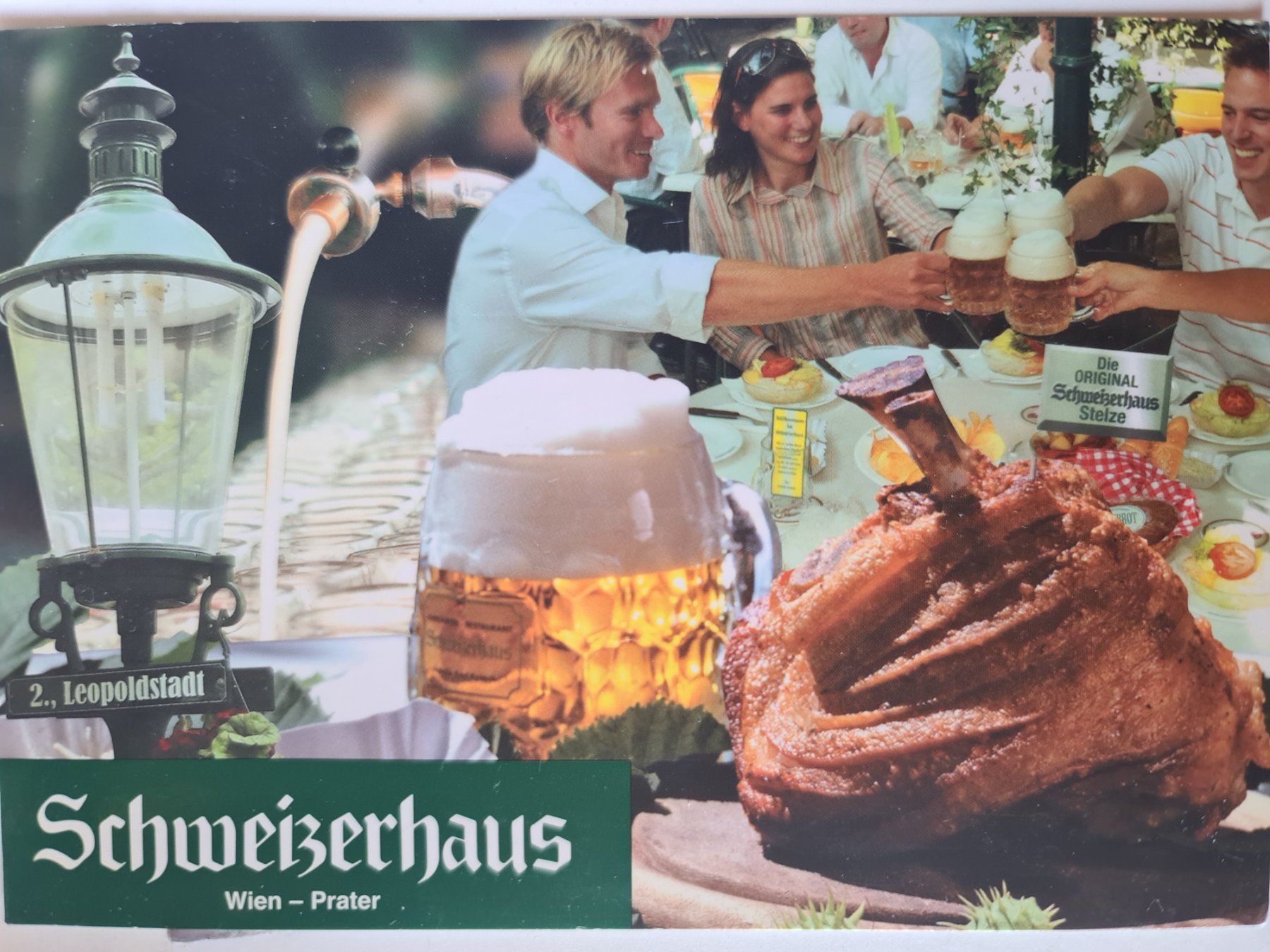 Cartoline postali: Ansichtskarte Schweizerhaus Wien Österreich – Usato da Dintikon venduto da Vexi