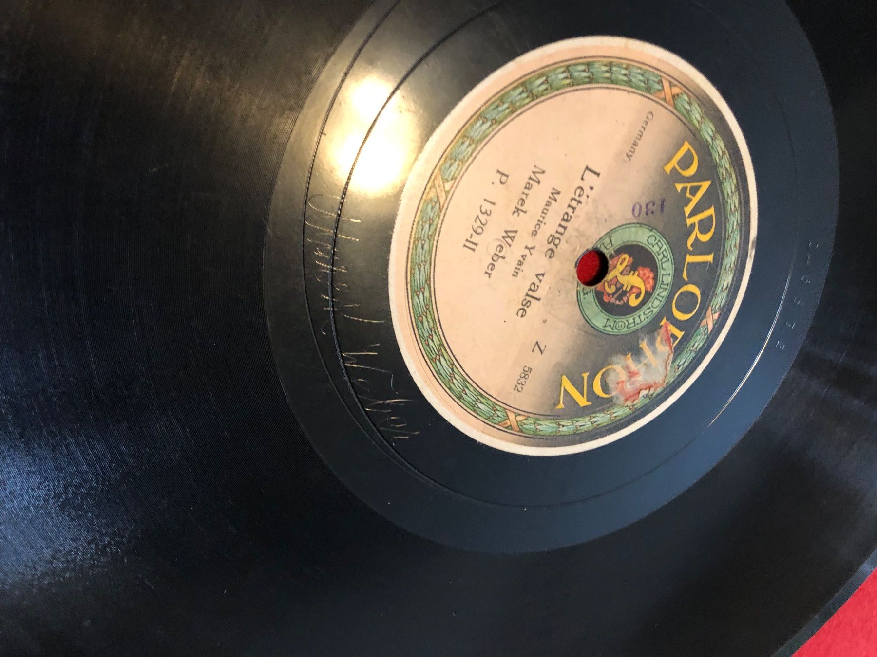 Dischi in vinile: Handsignierte Schellackplatte von Marek Weber – Usato da Lyss venduto da Spartan76 1